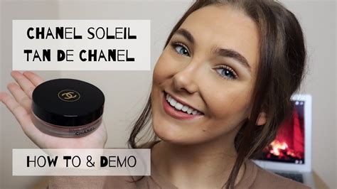 tan de soliel chanel how to use